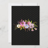 Invitation Son Aquarelle Fille Fleurit Le Baby shower Floral  (Dos)