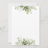 Invitation Son Baby shower A Girl Botanical Gold Letter (Dos)