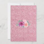 Invitation Son Baby shower de Parties scintillant d'or Rose f (Dos)