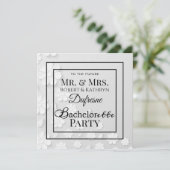 Invitation Son Bachelor & Hers Bachelor / Bachelorette (Debout devant)