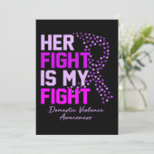 Invitation Son Combat Est Mon Combat Contre La Violence Domes (Debout devant)