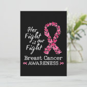 Invitation Son combat est notre combat Conscience du cancer d (Debout devant)