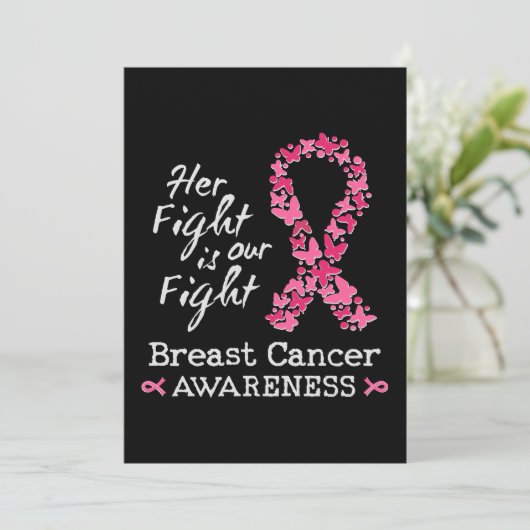 Invitation Son combat est notre combat Conscience du cancer d (Debout devant)