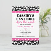 Invitation Son Dernier Ride Disco Cowgirl Bachelorette Party (Debout devant)