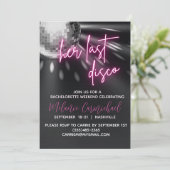 Invitation Son Dernier week-end de Bachelorette Disco (Debout devant)
