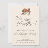 Invitation Son Dernière Fiesta Desert Cactus Bachelorette Par (Devant)
