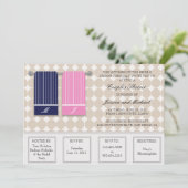 Invitation Son et sien douche moderne de couples de (Debout devant)