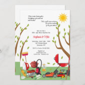 Invitation Son et son Wedding shower (Devant / Derrière)