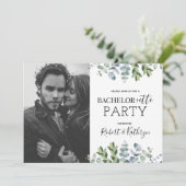 Invitation Son & Hers Bachelorette Party avec photo (Debout devant)