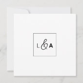 Invitation Son & Hers Bold et Light Names Mariage (Dos)