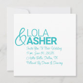 Invitation Son & Hers Bold et Light Names Mariage (Devant)