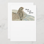 Invitation Son oeil est sur le Bruant (Devant / Derrière)