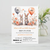 Invitation Son ou elle Ballotte lapin de Pâques le sexe révèl (Debout devant)