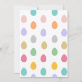 Invitation Son ou elle Ballotte lapin de Pâques le sexe révèl (Dos)