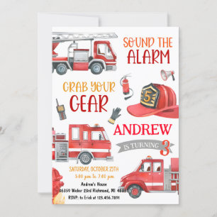 Invitation Son personnel L'alarme Anniversaire