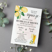 Invitation Son principal Squeeze Bubbles & Brew Pink Fête des