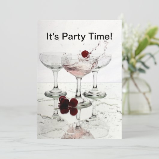 Invitation Son temps de partie (Debout devant)