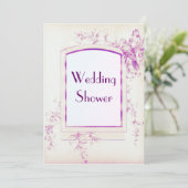 Invitation Songbird Shabby Chic Wedding shower (Debout devant)