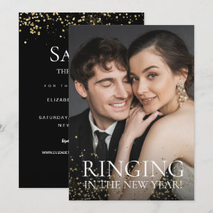 Invitation Sonnerie au Nouvel An Enregistrer la photo de la d