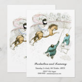 Invitation Sonnerie de Cheval de Cirque vintage Français Illu (Devant / Derrière)