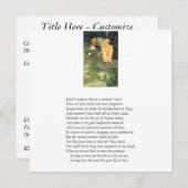 Invitation Sonnet de Shakespeare # 18 (Devant / Derrière)