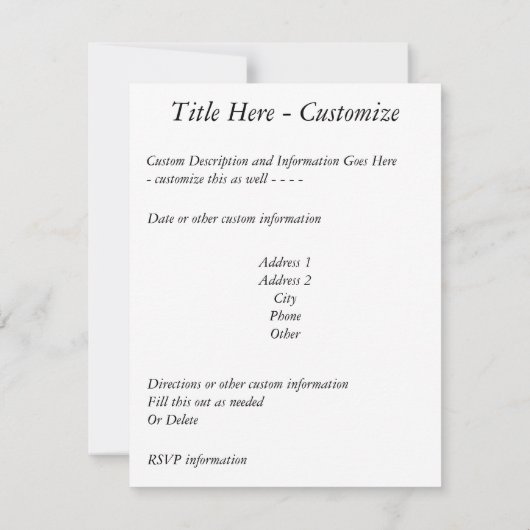 Invitation Sonnet n° 18 de William Shakespeare (Dos)