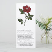 Invitation Sonnet n° 18 de William Shakespeare (Debout devant)