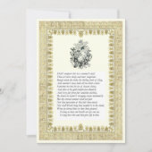 Invitation Sonnet Shakespeare n° 18 (Devant)