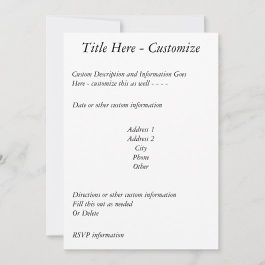 Invitation Sonnet Shakespeare n° 18 (Dos)