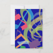 Invitation SONS DE LA TORAH Bat Bar Mitzvah Party Card (Dos)