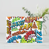 Invitation Sons de l'Art Pop de la Bande Dessinée Rétro Amusa (Debout devant)