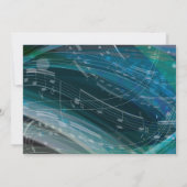 Invitation SONS de l'invitation PIANO Bat Bar Mitzvah (Dos)