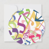 Invitation SONS DE L'Invitation TORAH Bat Bar Mitzvah (Dos)