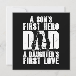 Invitation Sons First Hero Dad Daughters First Love Papa Dad 