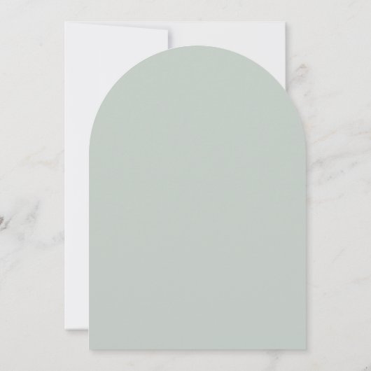 Invitation SOPHIA Arch Monogramme Dusty Sage Gris Vert Mariag (Dos)