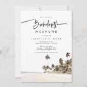 Invitation SOPHIA | Bachelorette Tropical Beach Palm Tree (Devant)