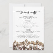 Invitation SOPHIA | Bachelorette Tropical Beach Palm Tree (Dos)