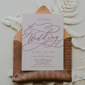 Invitation SOPHIA Burgundy Blush classique Boho élégant maria