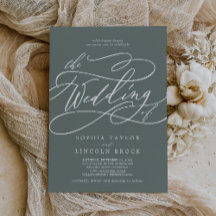 SOPHIA Moderne Tropique Vert Vert Simple Mariage