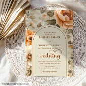 Invitation Sophisticated Boho Terra Cotta Ivory Sage Wedding