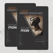 Invitation Sophisticated Harlem Renaissance Exhibition (Devant / Derrière)