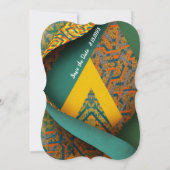 Invitation Sophisticated Luxury African Asian Caribbean (Dos)