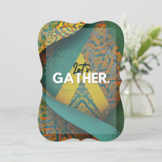 Invitation Sophisticated Luxury African Asian Caribbean