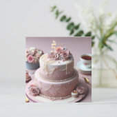 INVITATION SOPHISTIQUÉ 5E ANNIVERSAIRE MARIAGE (Debout devant)