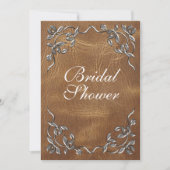 Invitation sophistiquée à la douche nuptiale occid (Devant)