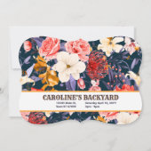 Invitation sophistiquée Boho Floral 60e anniversai (Dos)