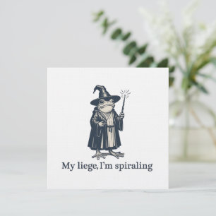 Invitation Sorcier Grenouille Anxieux Drôle ADHD Neurodiversi