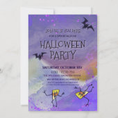 Invitation Sorcière Caprice, Citrouille et Maïs d'Halloween F (Dos)
