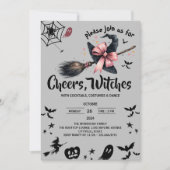 Invitation Sorcière Casquette Custome Adulte Halloween Party (Devant)