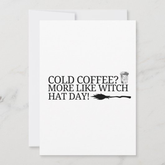 Invitation sorcière casquette transparent (Devant)